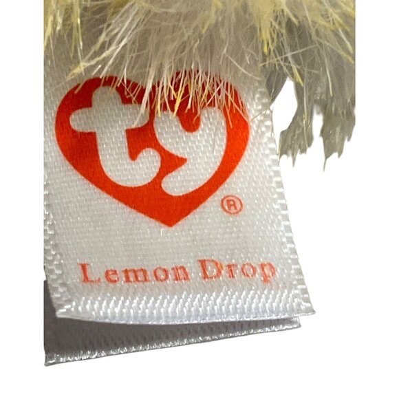 Ty Beanie Boos "Lemon Drop" Plush Chick Stuffed Animal - Picture 10 of 15